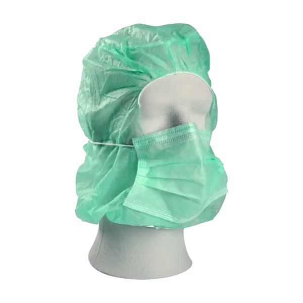 Hoofdkappen 2-laags mondmasker non-woven polypropyleen - Afbeelding 3